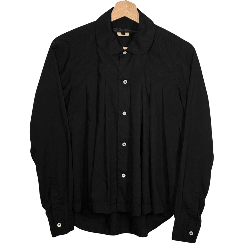 Comme des Garcons 2017SS Peter Pan Collar Pleated Button Up Shirt